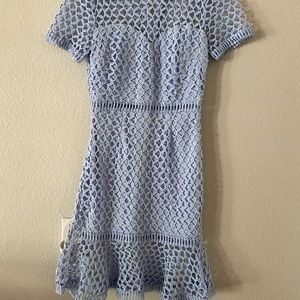 Aqua Lacey blue dress; perfect condition